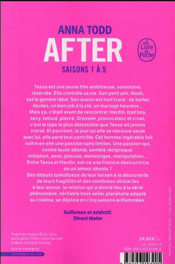 Quatrième de couverture de « After : intégrale »