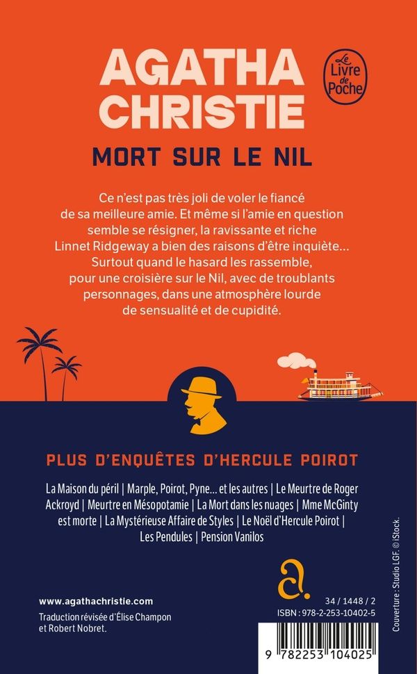 Quatrième de couverture de « MORT SUR LE NIL (NOUVELLE TRADUCTION REVISEE) »