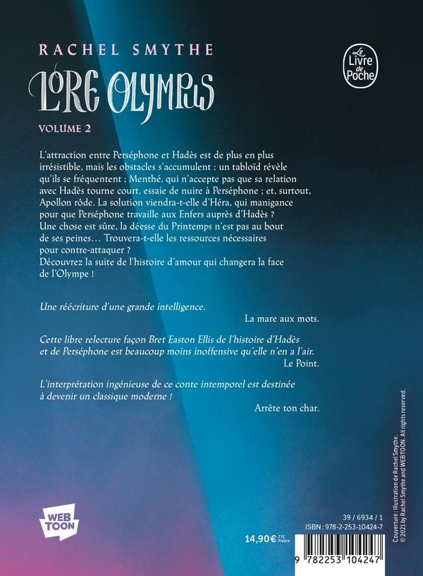 Quatrième de couverture de « LORE OLYMPUS, TOME 2 »