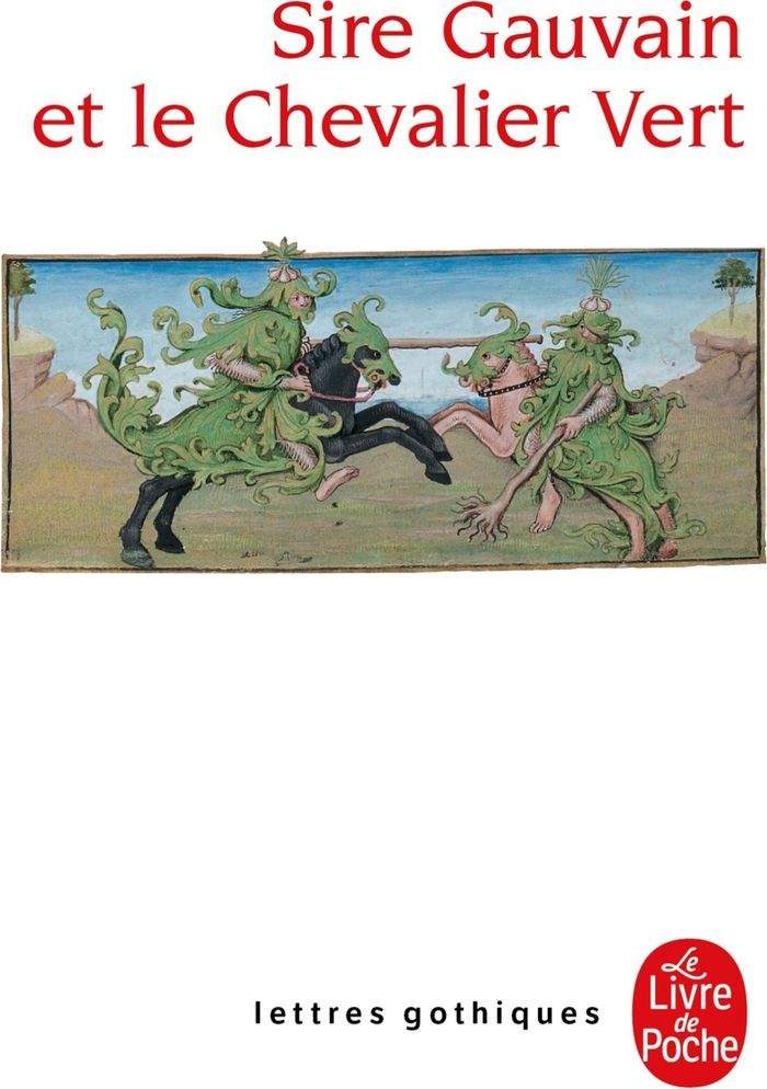 Couverture du livre « SIRE GAUVAIN ET LE CHEVALIER VERT », librairie Les Contes Infusés à Corte