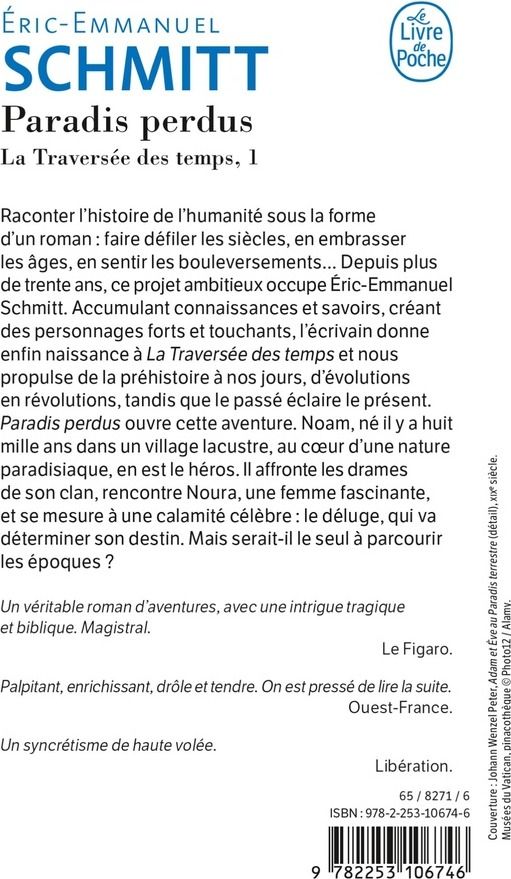 Quatrième de couverture de « PARADIS PERDUS (LA TRAVERSEE DES TEMPS, TOME 1) »