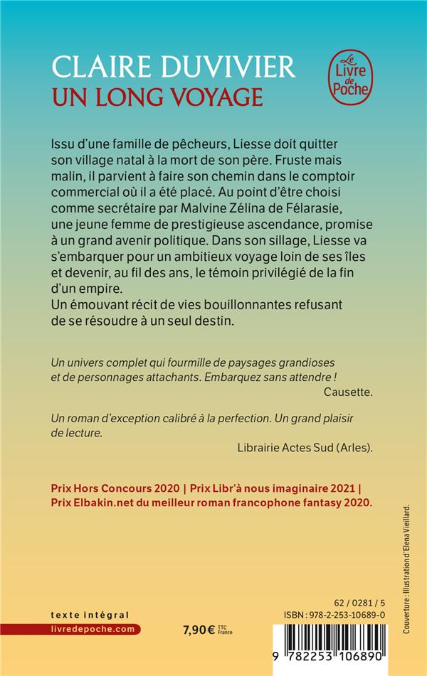 Quatrième de couverture de « UN LONG VOYAGE »