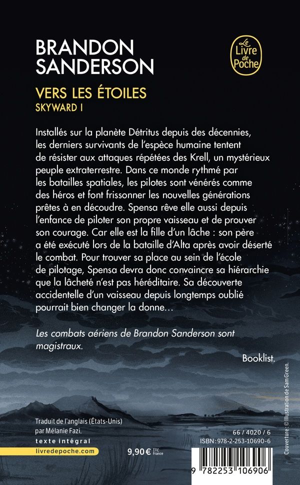 Quatrième de couverture de « VERS LES ETOILES (SKYWARD, TOME 1) »