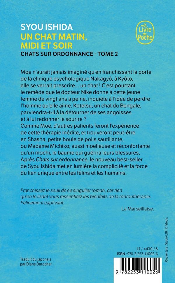 Quatrième de couverture de « UN CHAT MATIN, MIDI ET SOIR »