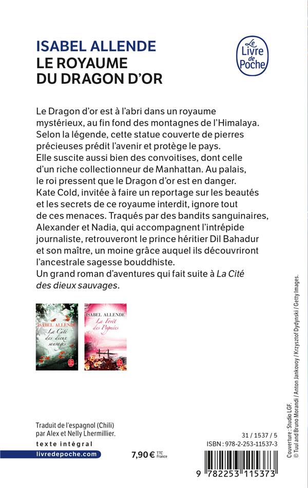 Quatrième de couverture de « Le royaume du Dragon d'or : roman »