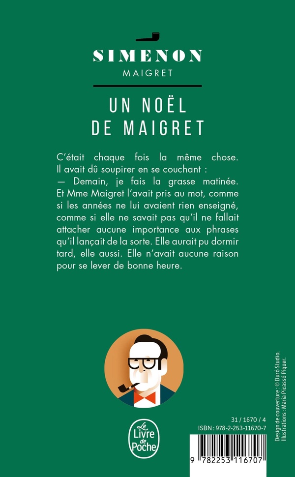 Quatrième de couverture de « UN NOEL DE MAIGRET »