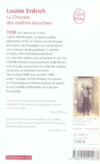 Quatrième de couverture de « La chorale des maîtres bouchers : roman »