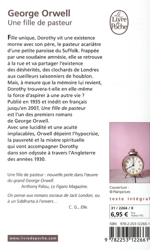Quatrième de couverture de « Une fille de pasteur : roman »