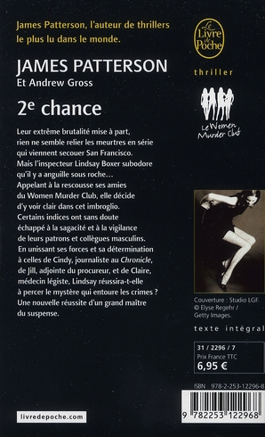 Quatrième de couverture de « WOMEN'S MURDER CLUB - 2E CHANCE »