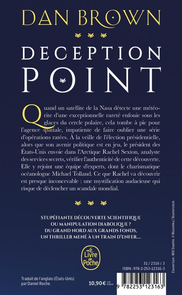 Quatrième de couverture de « DECEPTION POINT »