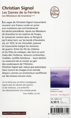 Quatrième de couverture de « Les dames de la Ferrière : roman »