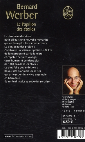 Quatrième de couverture de « Le papillon des étoiles : roman »