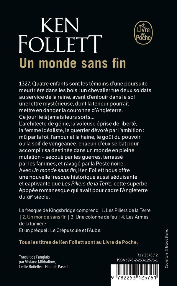 Quatrième de couverture de « Un monde sans fin : roman »