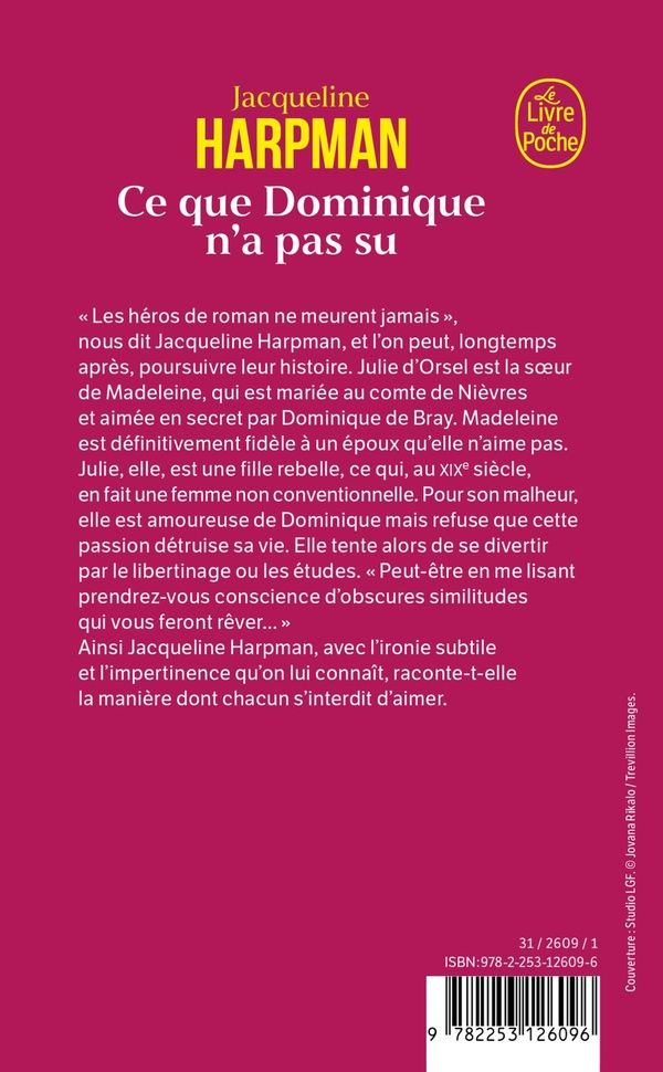 Quatrième de couverture de « Ce que Dominique n'a pas su : roman »