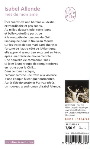 Quatrième de couverture de « Inès de mon âme : roman »