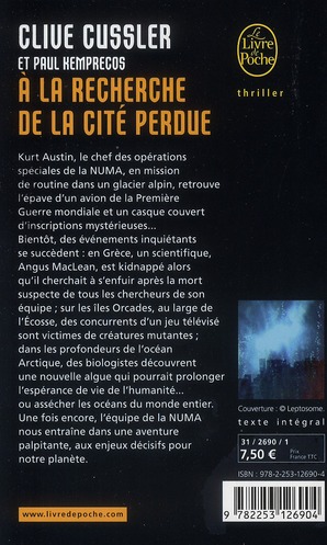 Quatrième de couverture de « A LA RECHERCHE DE LA CITE PERDUE »