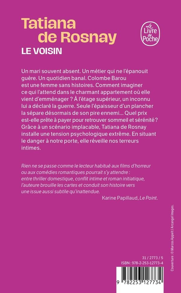 Quatrième de couverture de « Le voisin : roman »