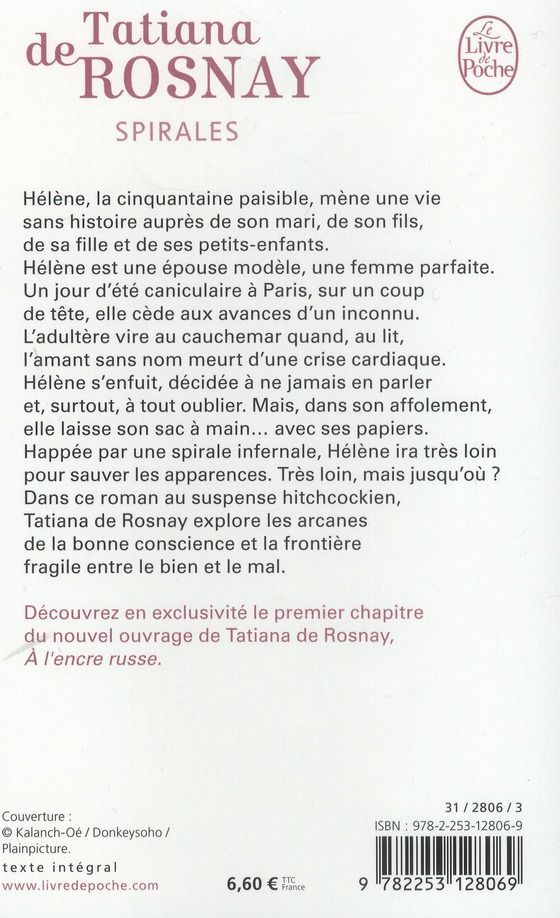 Quatrième de couverture de « Spirales »