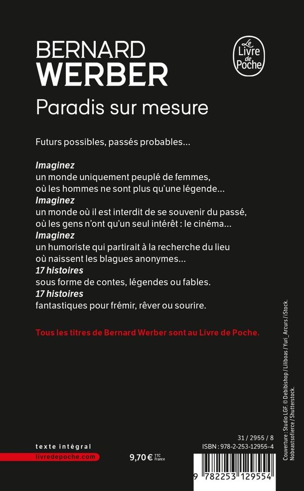 Quatrième de couverture de « Paradis sur mesure : nouvelles »