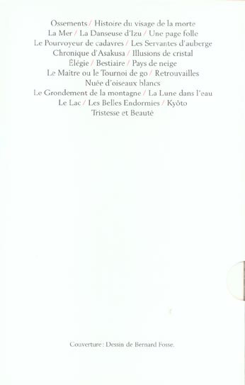 Quatrième de couverture de « ROMANS ET NOUVELLES »