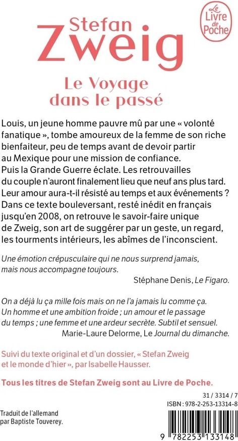 Quatrième de couverture de « Voyage dans le passé »
