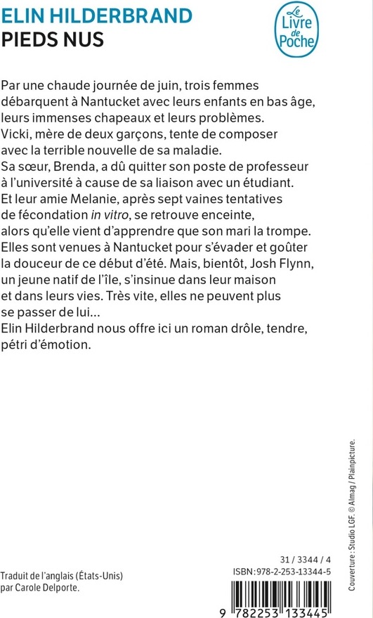 Quatrième de couverture de « Pieds nus : roman »