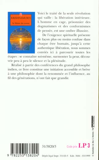 Quatrième de couverture de « SE LIBERER DU CONNU »