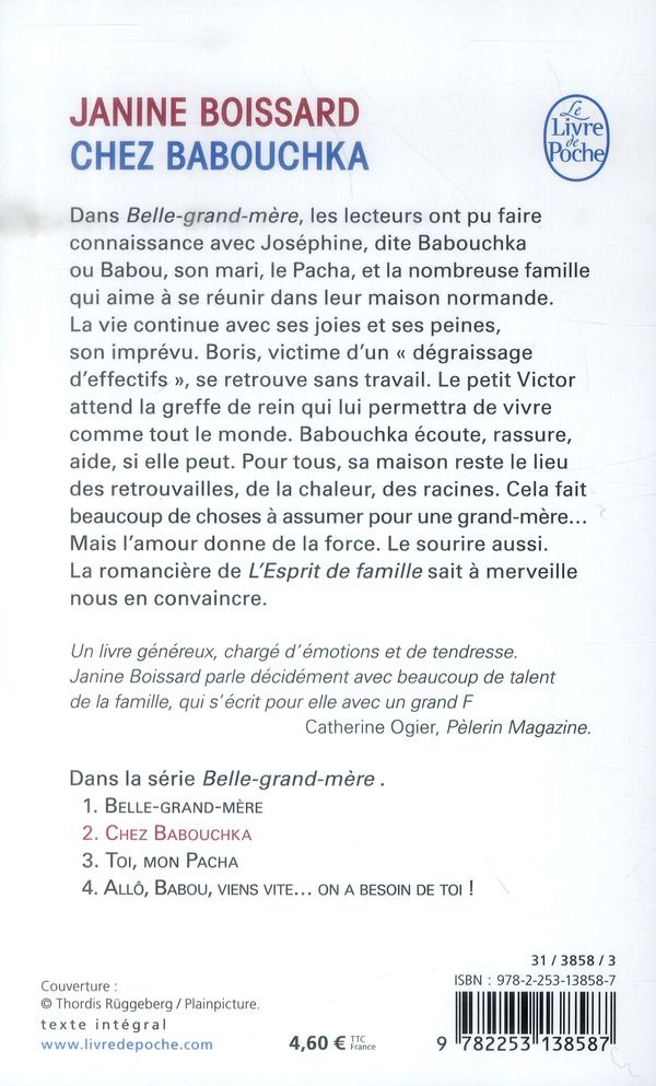 Quatrième de couverture de « CHEZ BABOUCHKA (BELLE-GRAND-MERE, TOME 2) - BELLE GRAND-MERE »