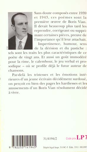 Quatrième de couverture de « CENT SONNETS »