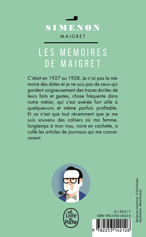 Quatrième de couverture de « LES MEMOIRES DE MAIGRET »