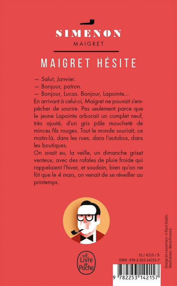 Quatrième de couverture de « MAIGRET HESITE »