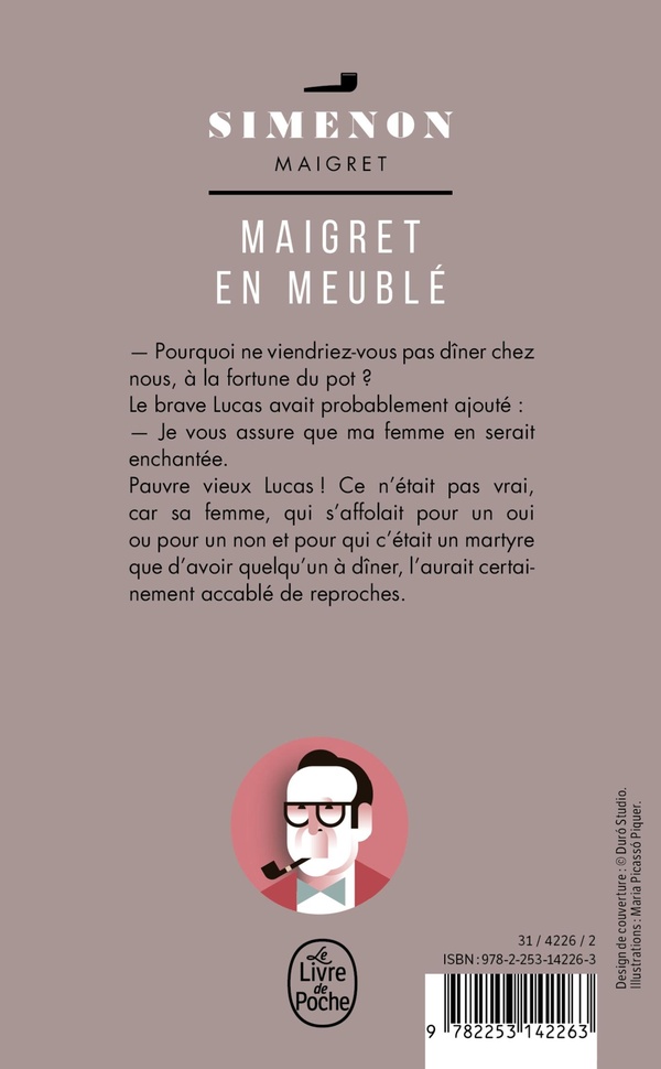 Quatrième de couverture de « MAIGRET EN MEUBLE »