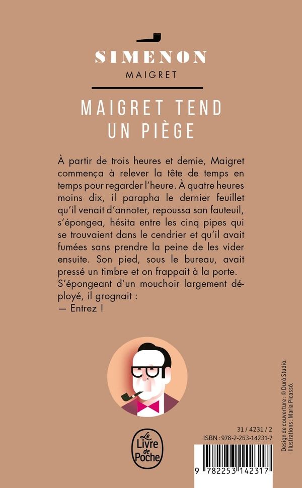 Quatrième de couverture de « MAIGRET TEND UN PIEGE »