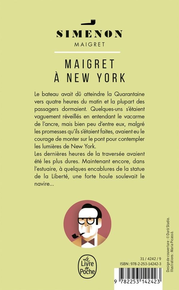 Quatrième de couverture de « MAIGRET A NEW YORK »