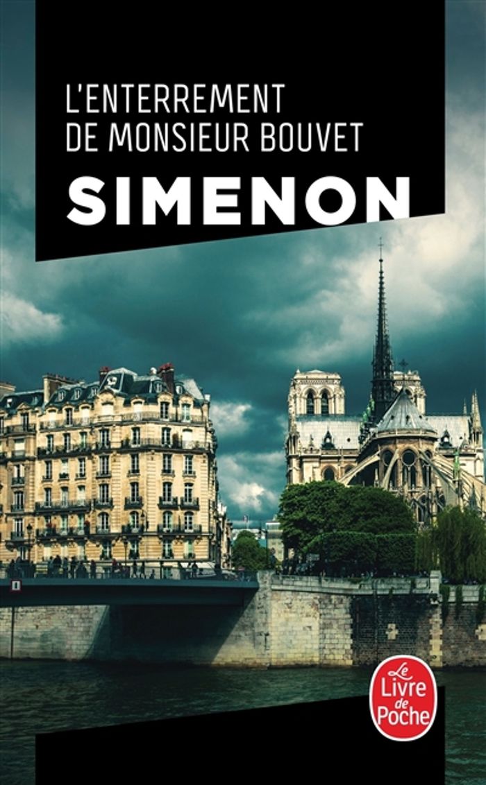Couverture du livre « L'ENTERREMENT DE MONSIEUR BOUVET » de Georges Simenon, librairie Les Contes Infusés à Corte