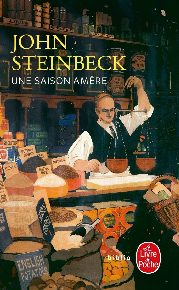 Couverture du livre « UNE SAISON AMERE » de John Steinbeck, librairie Les Contes Infusés à Corte