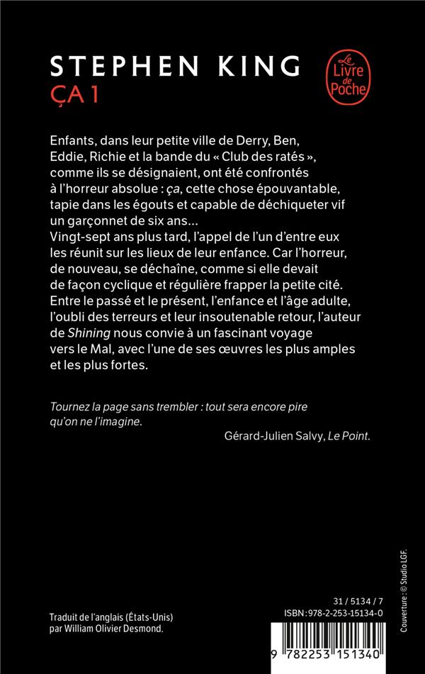 Quatrième de couverture de « CA (CA, TOME 1) »