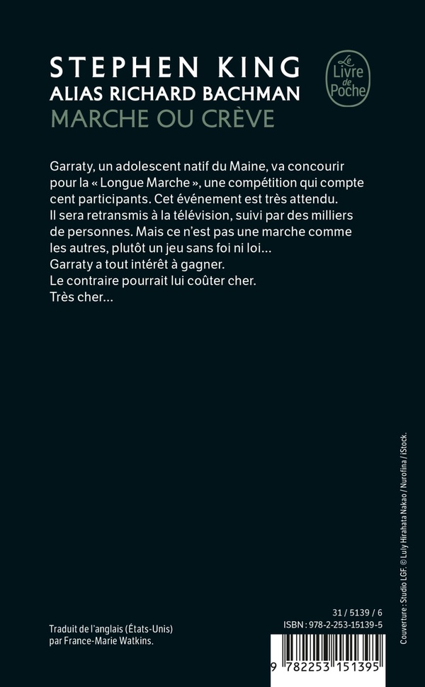 Quatrième de couverture de « MARCHE OU CREVE »