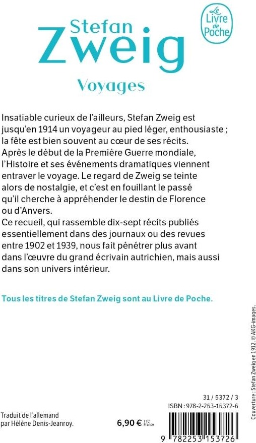 Quatrième de couverture de « VOYAGES »