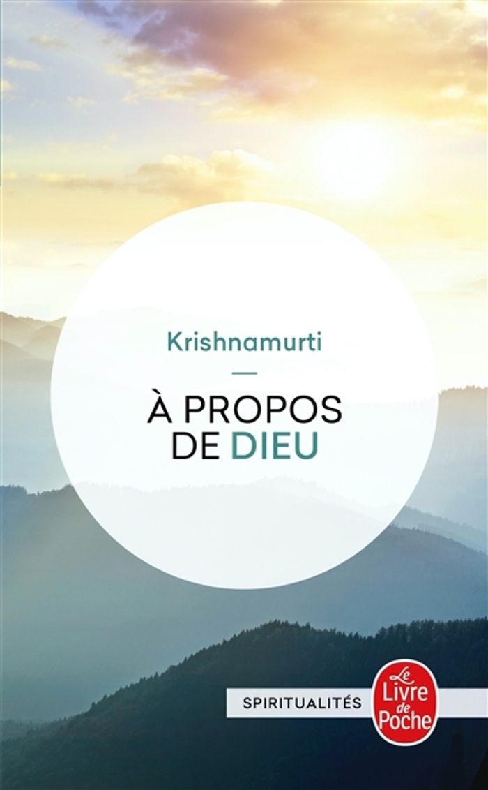 Couverture du livre « A PROPOS DE DIEU » de Jiddu Krishnamurti, librairie Les Contes Infusés à Corte