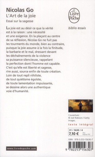 Quatrième de couverture de « L'ART DE LA JOIE »
