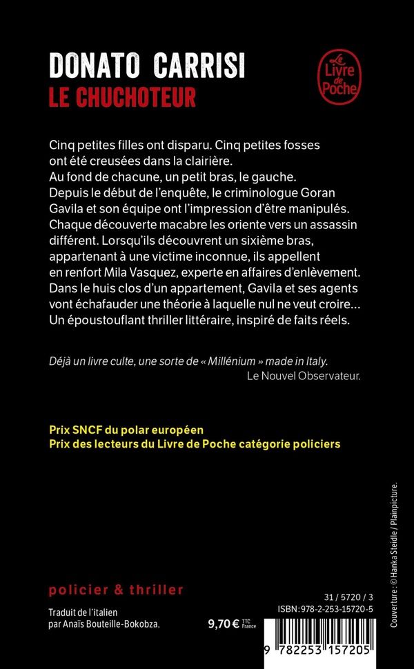Quatrième de couverture de « LE CHUCHOTEUR »