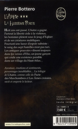 Quatrième de couverture de « La huitième porte »