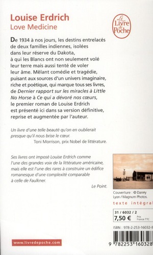 Quatrième de couverture de « Love medicine : roman »
