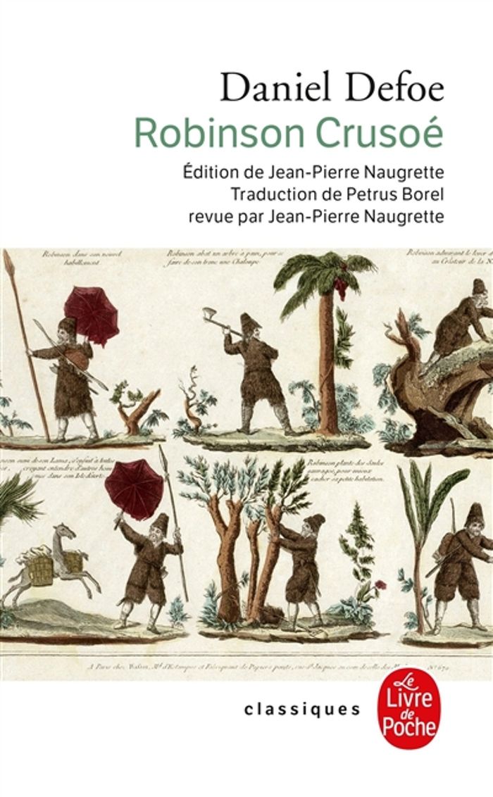 Couverture du livre « ROBINSON CRUSOE », librairie Les Contes Infusés à Corte