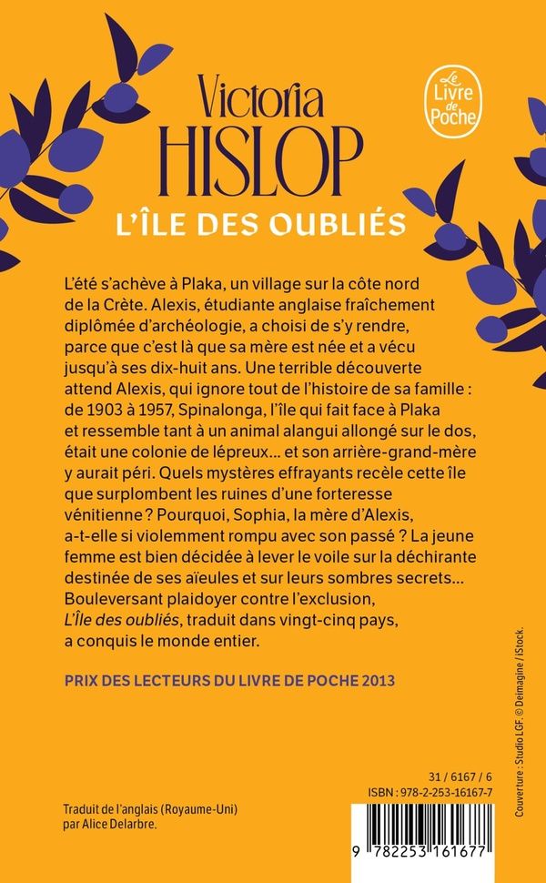 Quatrième de couverture de « L'ILE DES OUBLIES »