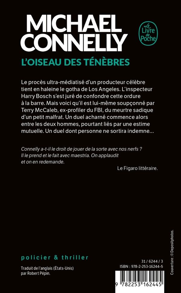 Quatrième de couverture de « L'oiseau des ténèbres : roman »