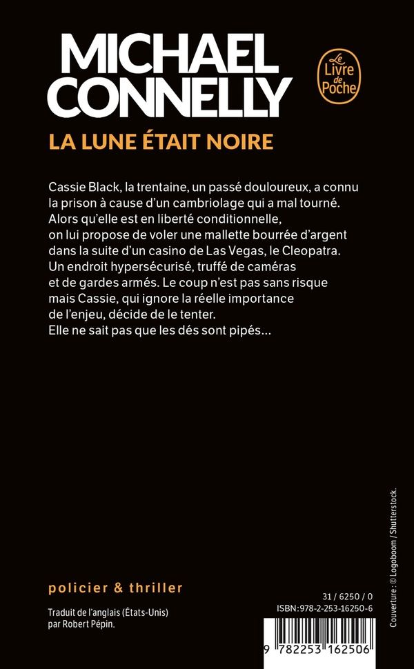 Quatrième de couverture de « La lune était noire : roman »