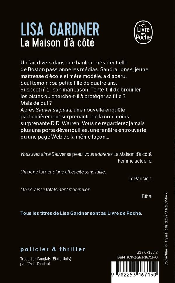 Quatrième de couverture de « La maison d'à côté : roman »