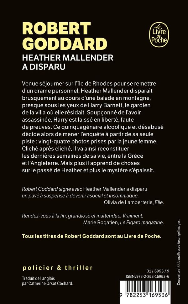 Quatrième de couverture de « Heather Mallender a disparu »
